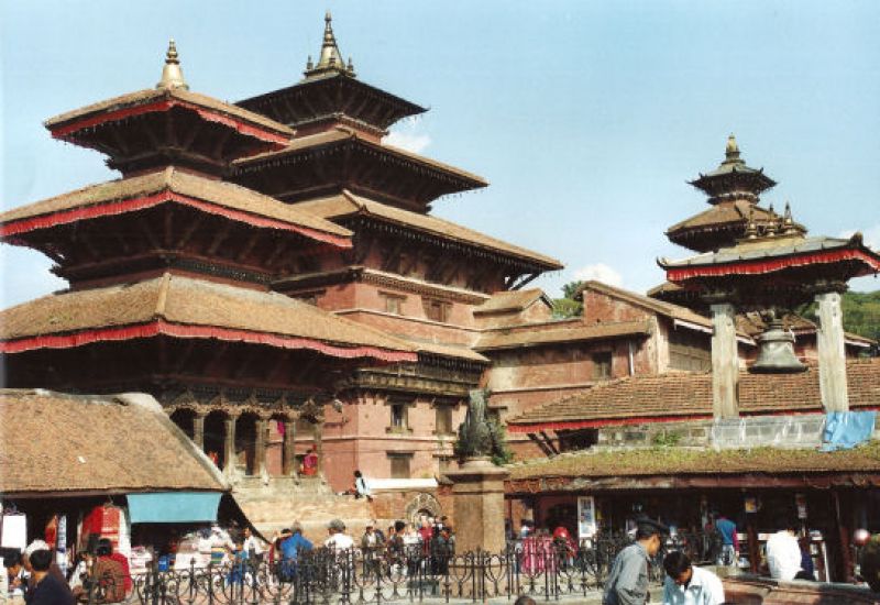 Tempelbezirk in Patan